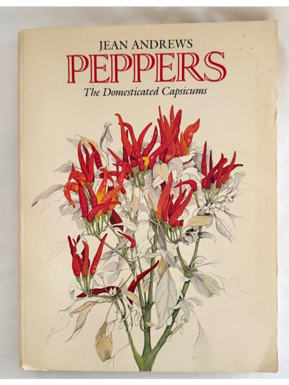 Peppers Book Jean Andrews 1990 Paperback Botanical Capsicum Guide